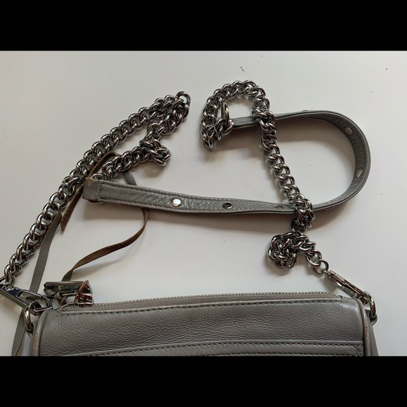 Rebecca Minkoff mini MAC grey leather crossbody - Picture 10 of 16